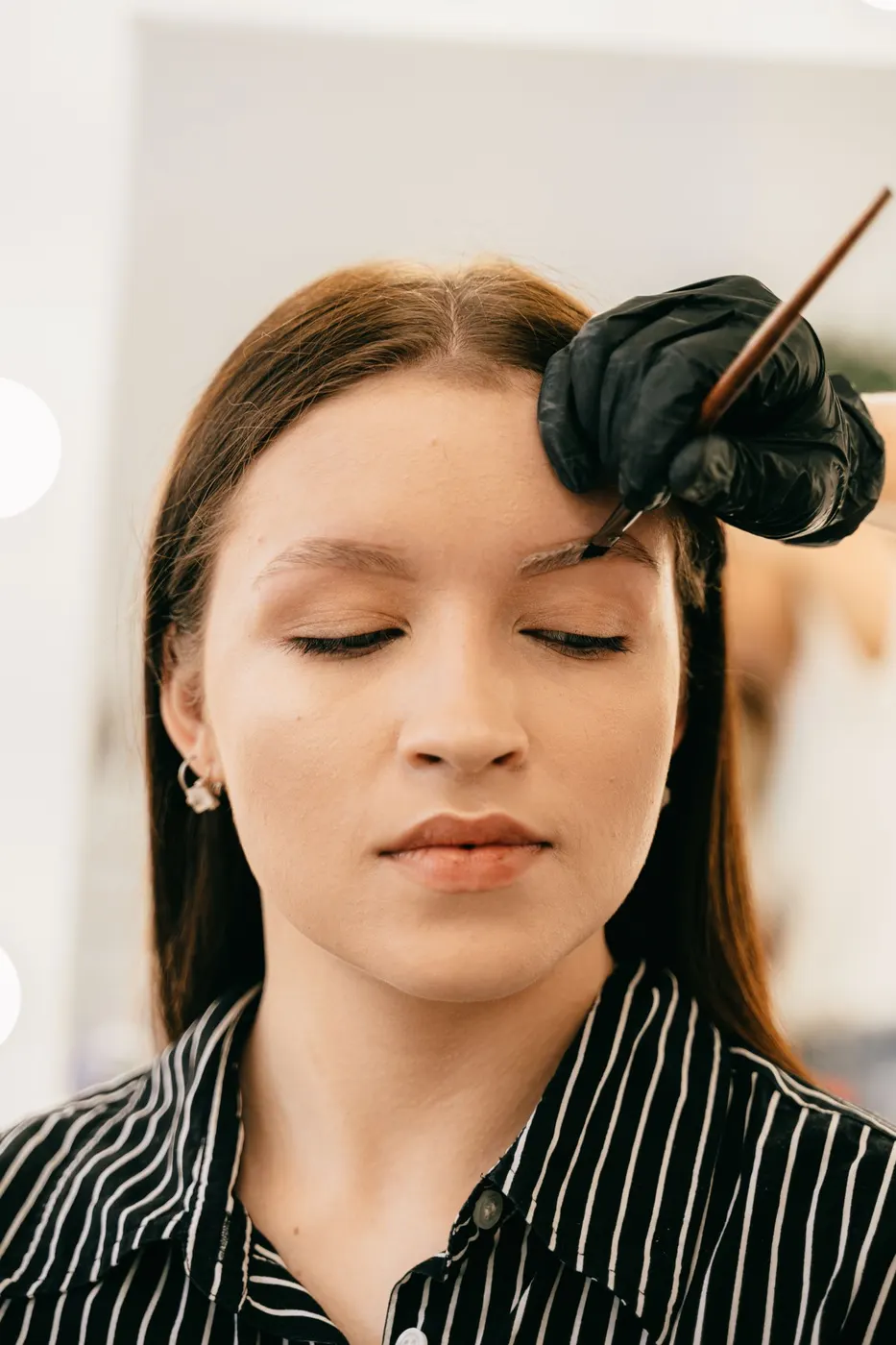 A client relaxed mid-service
